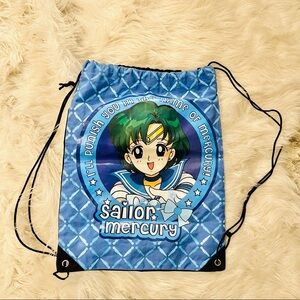 Sailor Moon Sailor Mercury Graphic Cinch Backpack